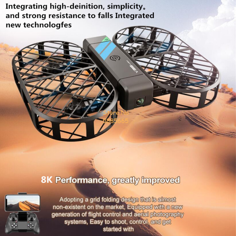 كاميرا 8K عالية الدقة 360 °    - مراجعة Drone Remote Controller Lanyard وسعره