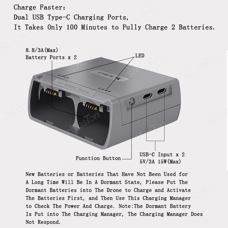 محطة شحن لطائرات DJI Mini 4K/M - مراجعة Drone Power Bank وسعره