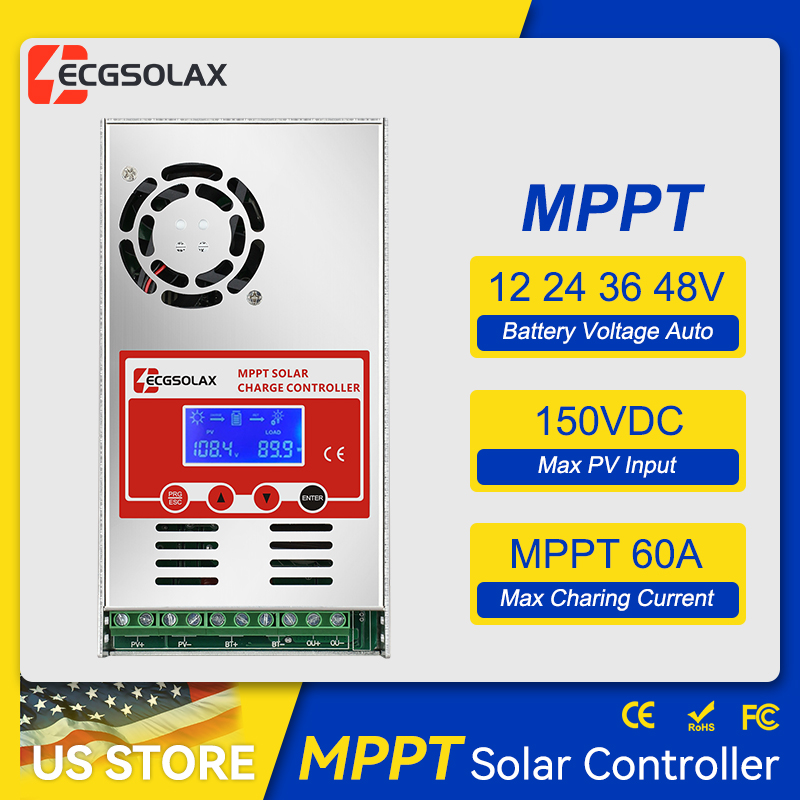 ECGSOLAX 60A MPPT الشمسية جهاز - مراجعة Drone Solar Charger وسعره