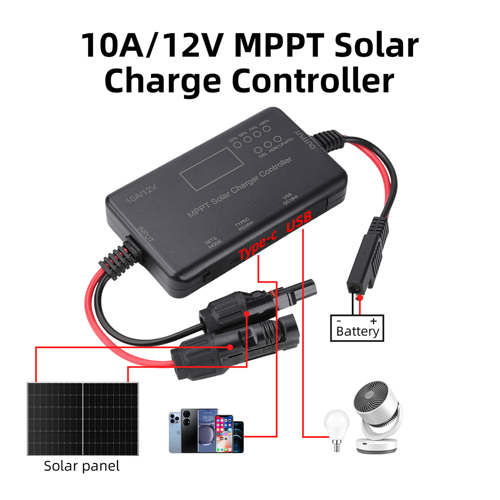 وحدة تحكم شحن الألواح الشمسية  - مراجعة Drone Solar Charger وسعره