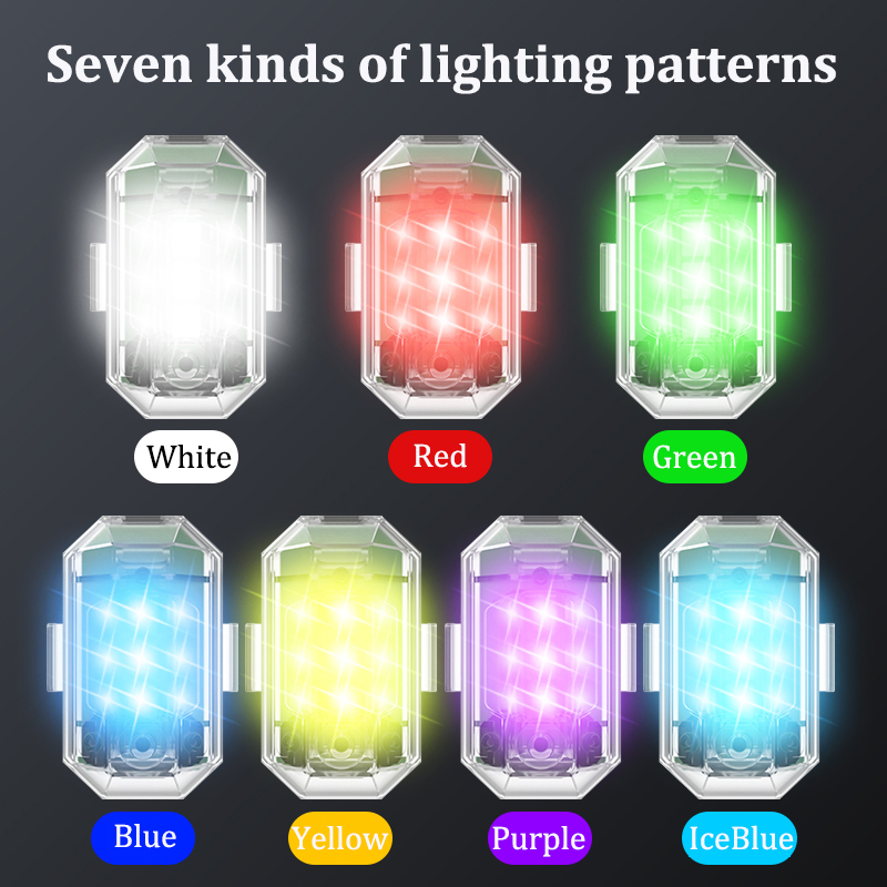 1/2/4 قطعة LED اللاسلكية الطائ - مراجعة Drone Strobe Light وسعره